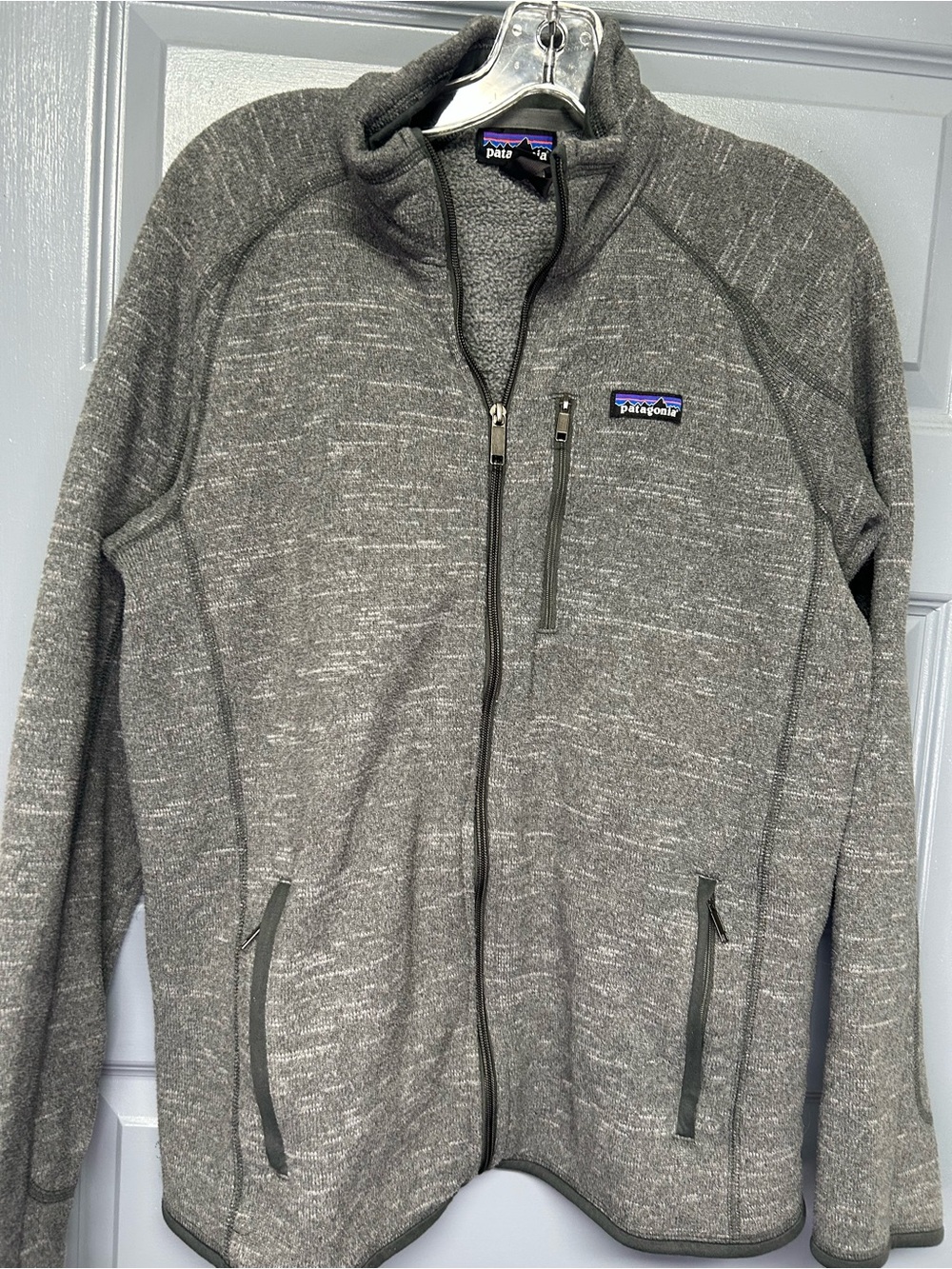 Patagonia “Better Sweater” full zip Heather gray jacket. Mens size large.